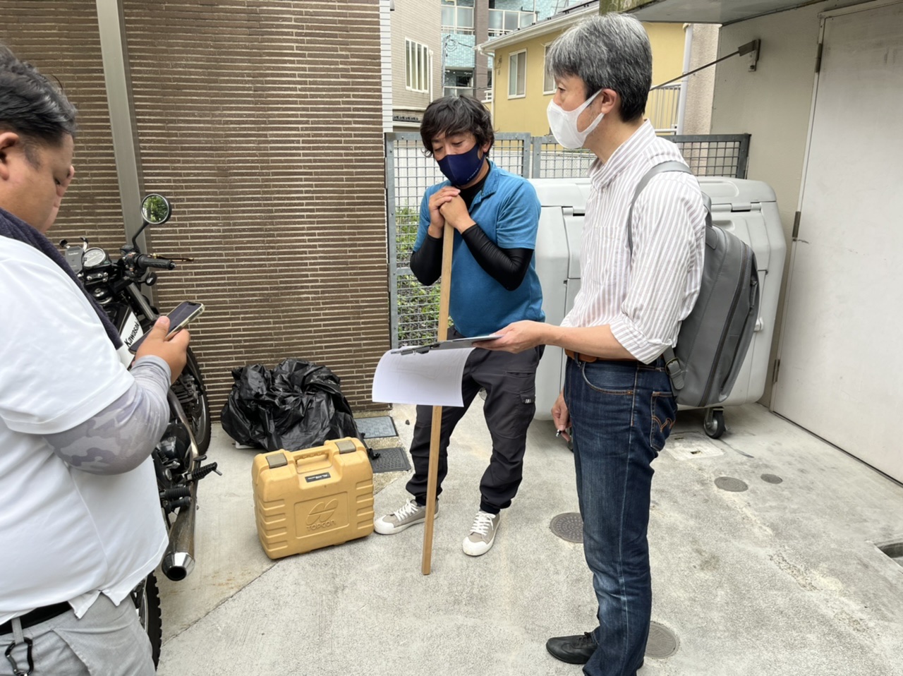【新宿区打ち合わせ】【外構】【サイクルラック】